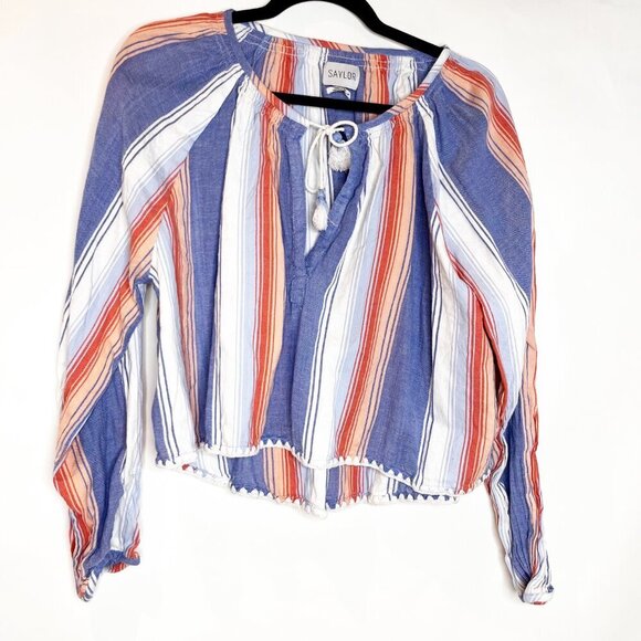 Saylor | Multi-Stirpe Blouse - Picture 1 of 4